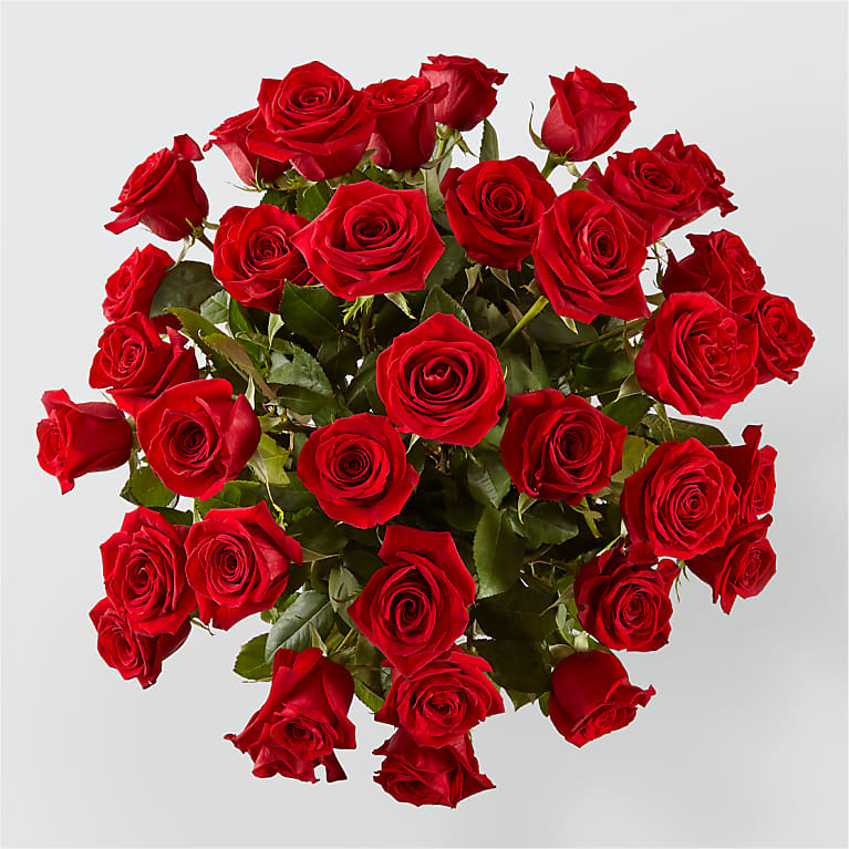 Timeless Long Stem Red Rose Bouquet