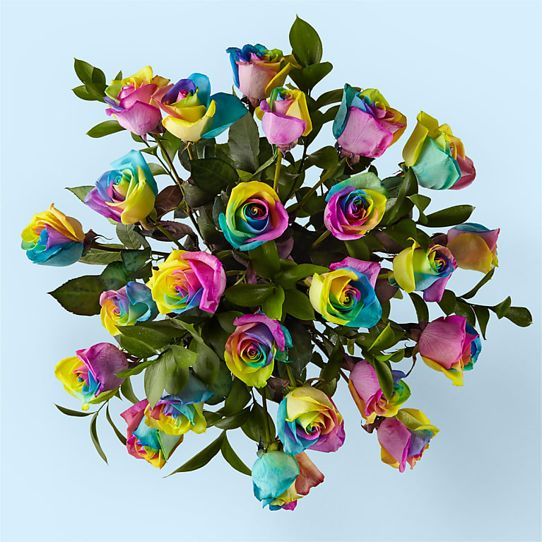 Rainbow Rose Bouquet