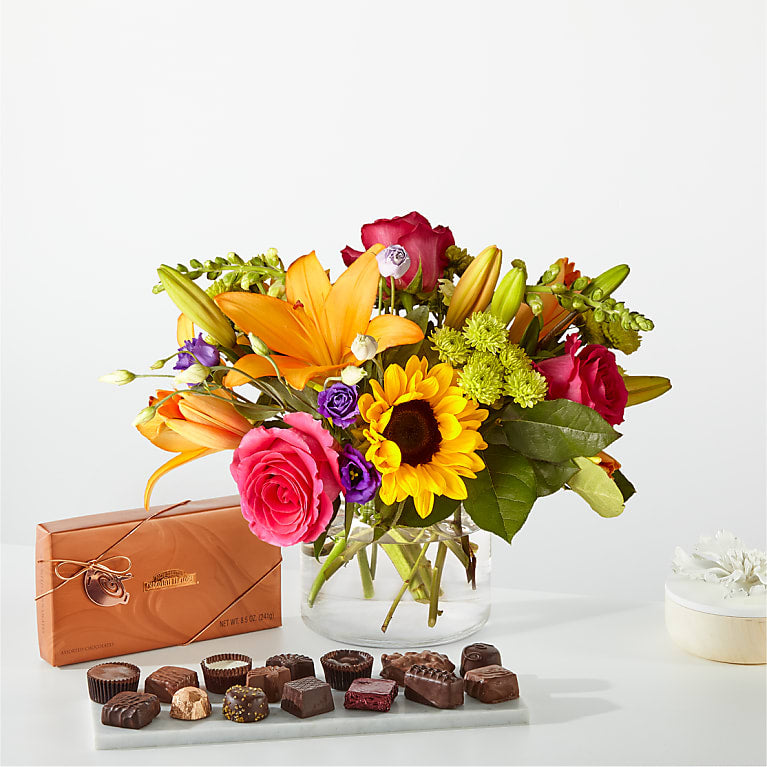 Best Day Bouquet and Chocolate Bundle