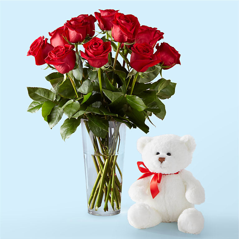 Tango In Paris Bouquet & Bear Set