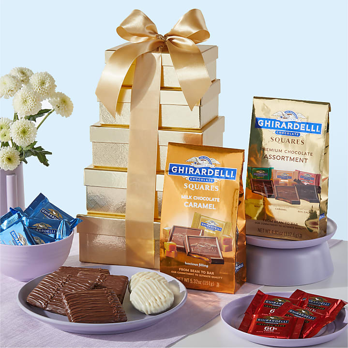 product image for Ultimate Golden Ghirardelli Gift Tower