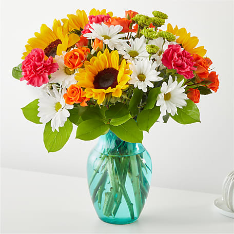 Sun-drenched Blooms Bouquet - Premium