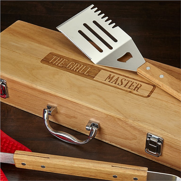 Personalized Grill Set Grill Tools Grilling Gifts Grilling Set BBQ Grill Set  Engraved Grill Set Gift for Him Grill Set BBQ 