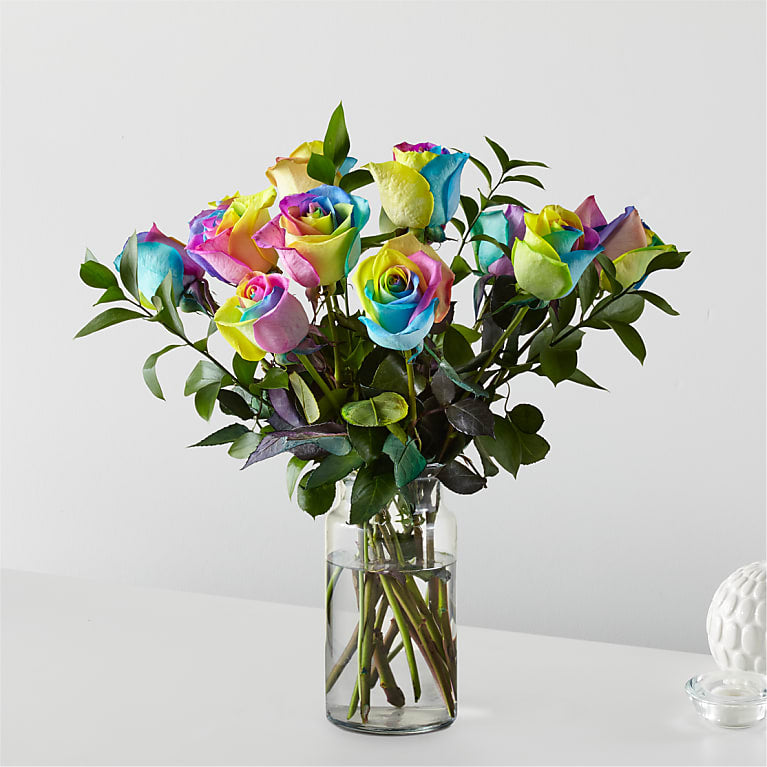 Rainbow Rose Bouquet