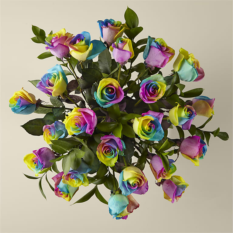 Rainbow Rose Bouquet