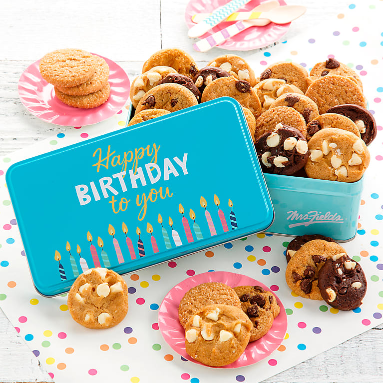 Mrs. Fields® Happy Birthday 30 Nibblers® Tin