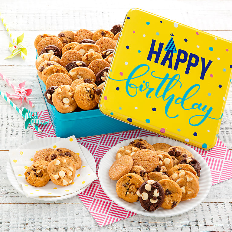 Mrs. Fields® Happy Birthday 60 Nibblers® Tin