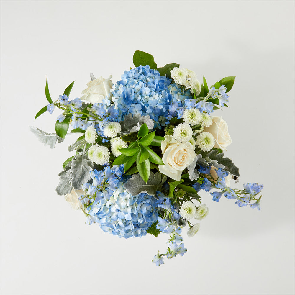 PRESSED FLOWER JERSEY TOP (BLUE) - 감도 깊은 취향 셀렉트샵 29CM