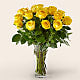 Long Stem Yellow Rose Bouquet