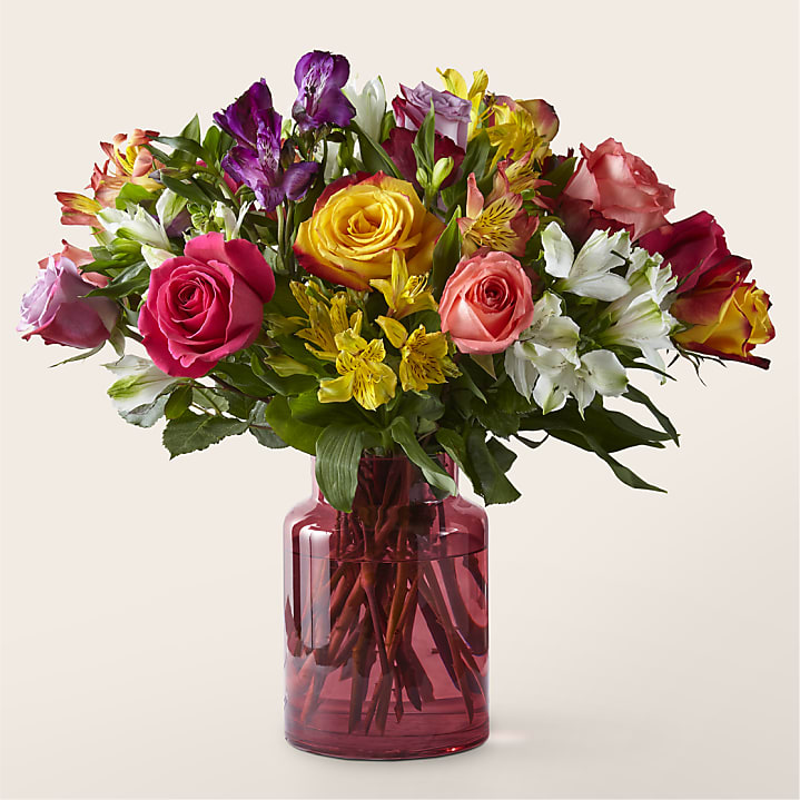 product image for Smiles & Sunshine Bouquet with Blush Vase