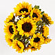 Honey Bee Sunflower - 10 Stems with Vase