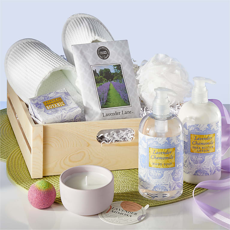 Lavender Spa Day Gift Basket