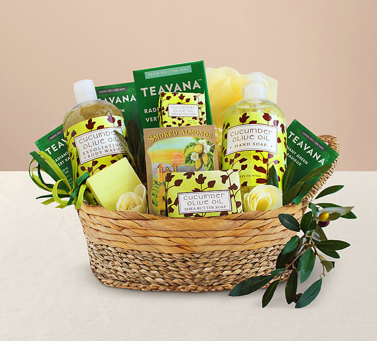 Cucumber & Olive Oil Spa Gift Basket