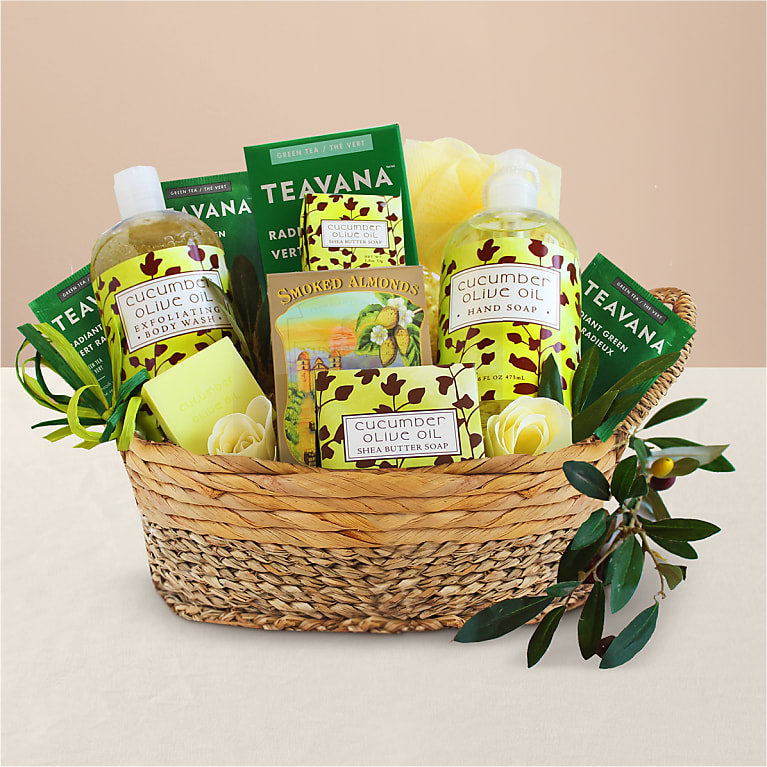 Cucumber & Olive Oil Spa Gift Basket