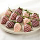 One Dozen Pink Chocolate Covered Strawberries