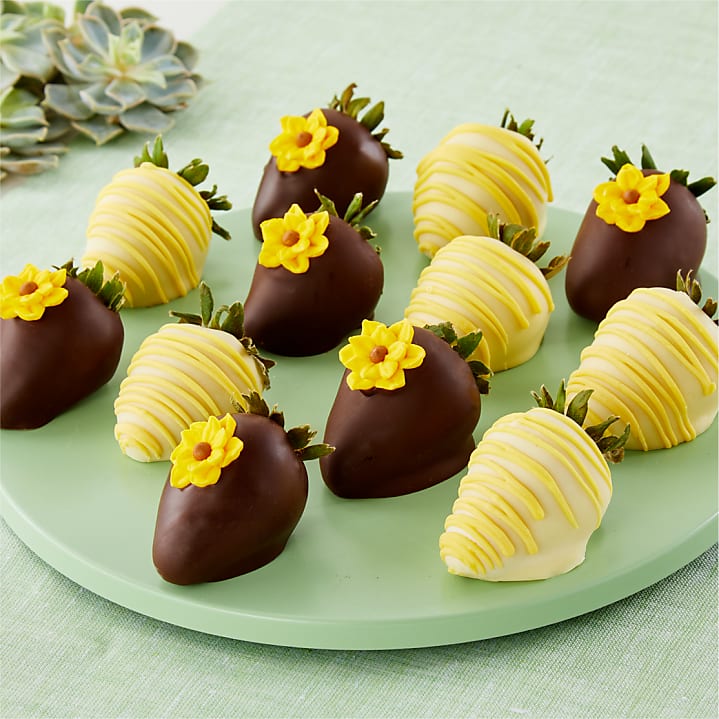 product image for Full Dozen Sunny Days Belgian Dark Chocolate-Covered Strawberries