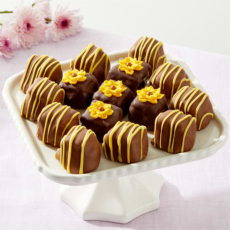 Sunny Days Belgian Chocolate-Covered Cheesecake Bites