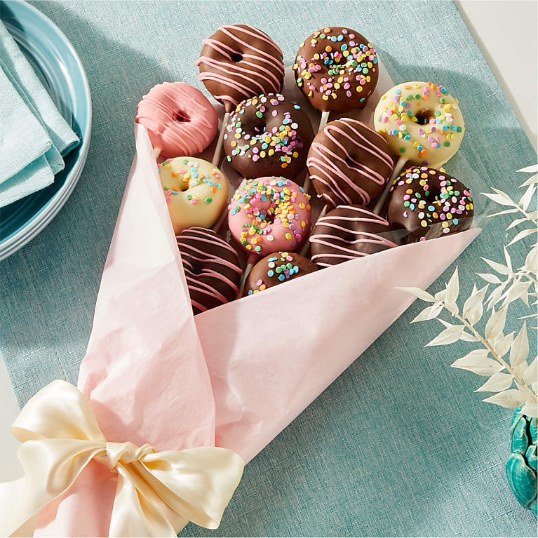 Belgian Chocolate Covered Mini Donut Bouquet