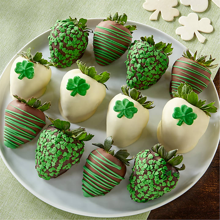 product image for St. Patrick’s Day Belgian Chocolate-Covered Strawberries