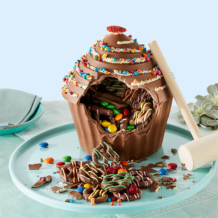 product image for Breakable Belgian Chocolate Confetti Treat Cupcake
