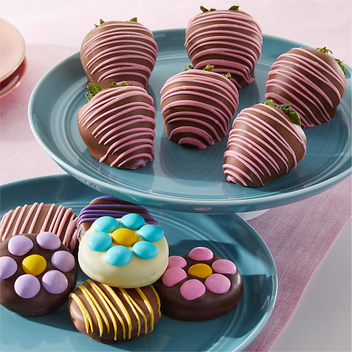 product image for Mother's Day Belgian Chocolate-Covered Strawberries and OREO® Cookies Sweet Surprise Sampler