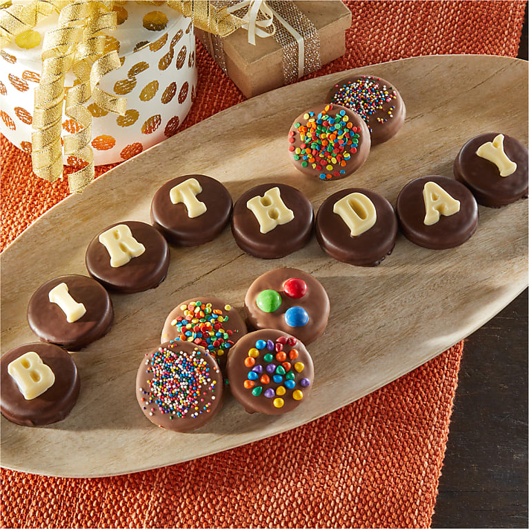 BIRTHDAY Belgian Chocolate Sandwich Cookies