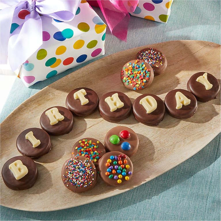 BIRTHDAY Belgian Chocolate Sandwich Cookies