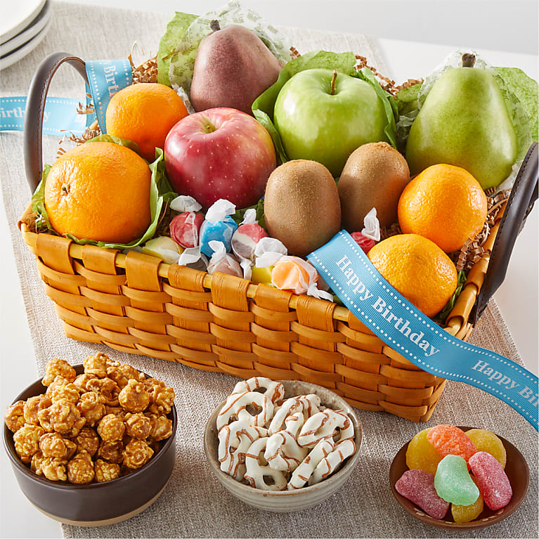Happy Birthday Gourmet Fruit Basket