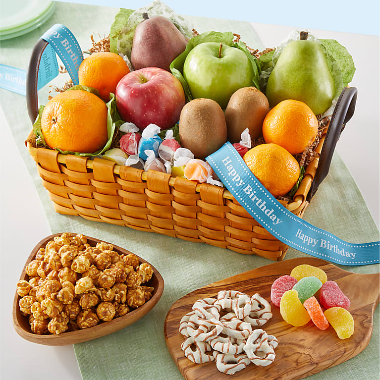 Happy Birthday Gourmet Fruit Basket