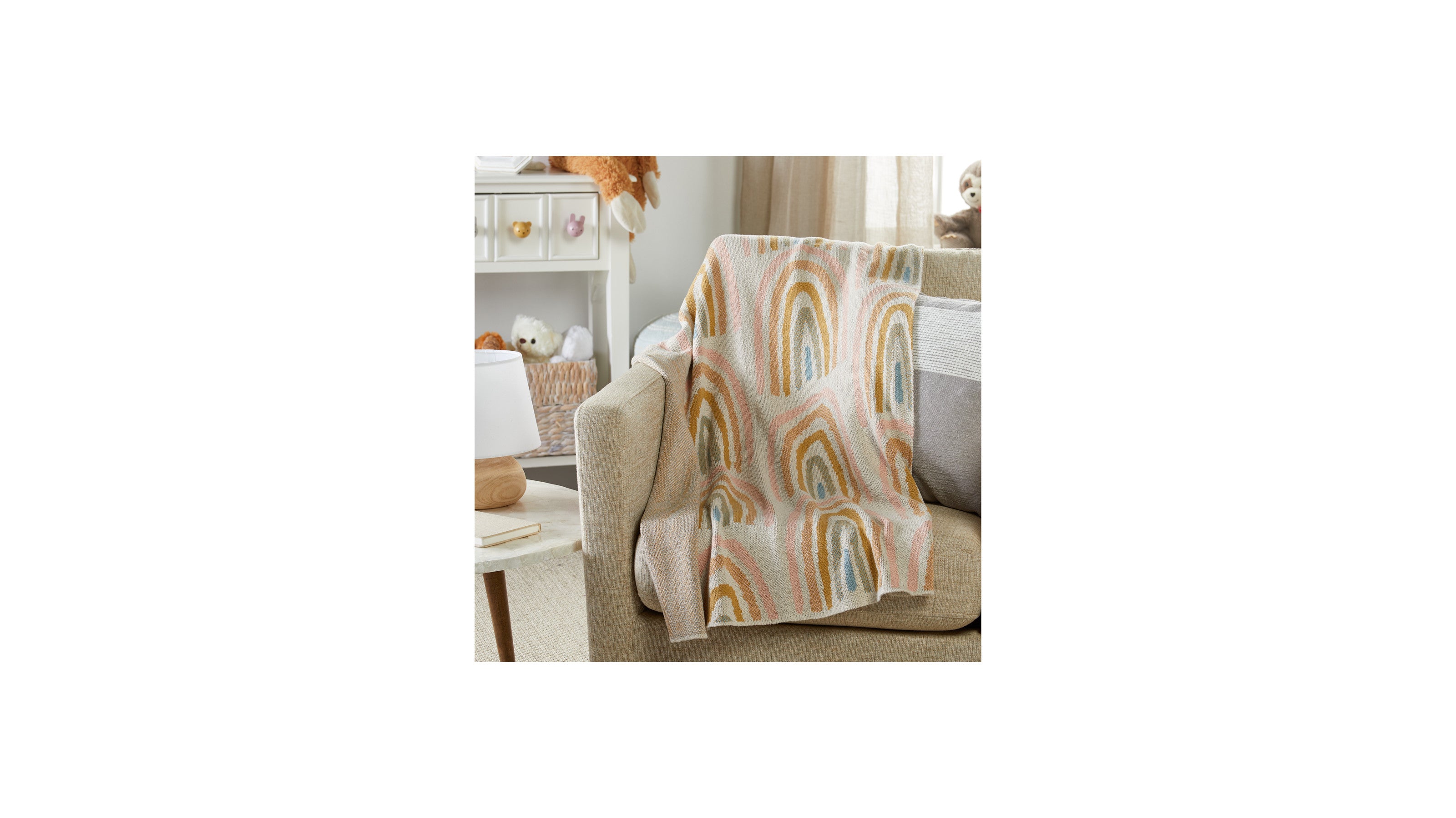 product image for Rainbow Pink Baby Blanket