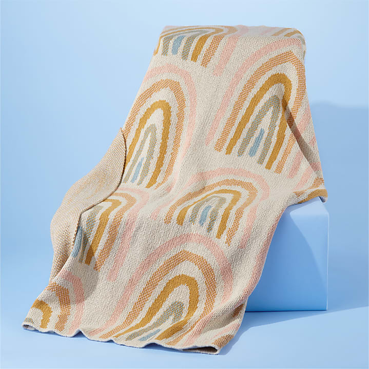 product image for Rainbow Pink Baby Blanket