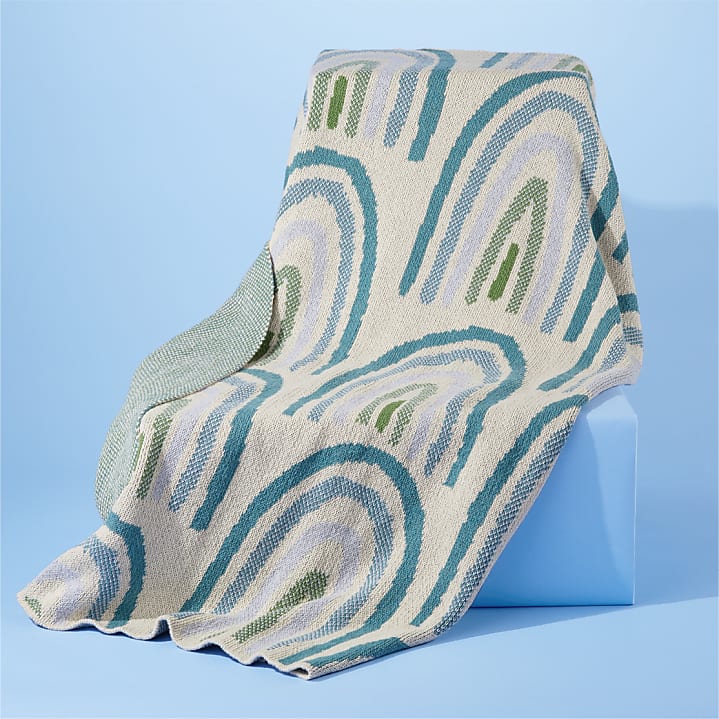 product image for Rainbow Blue Baby Blanket