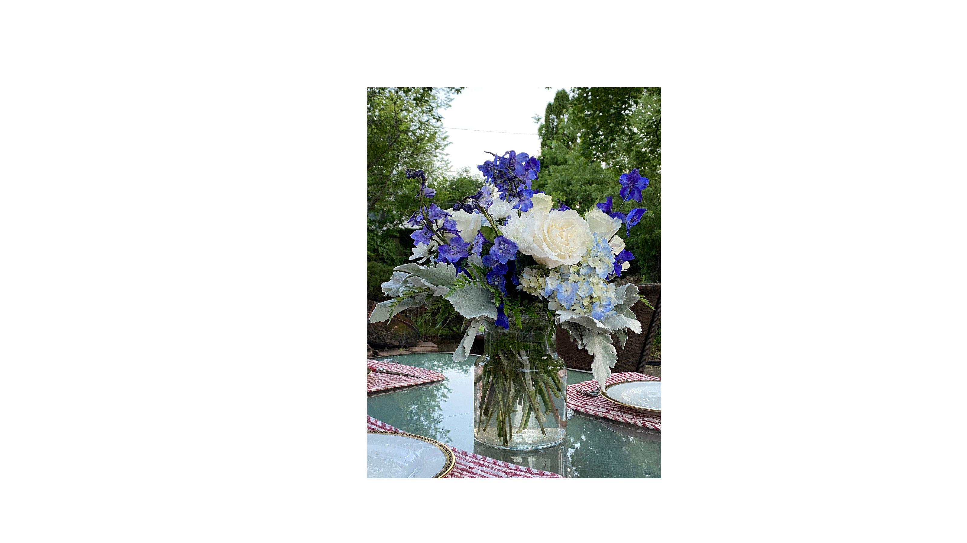 Verrine bouquet vert d'eau transparent - 60ml - 4.5x4.5x5.5(h)cm - carton  de 576