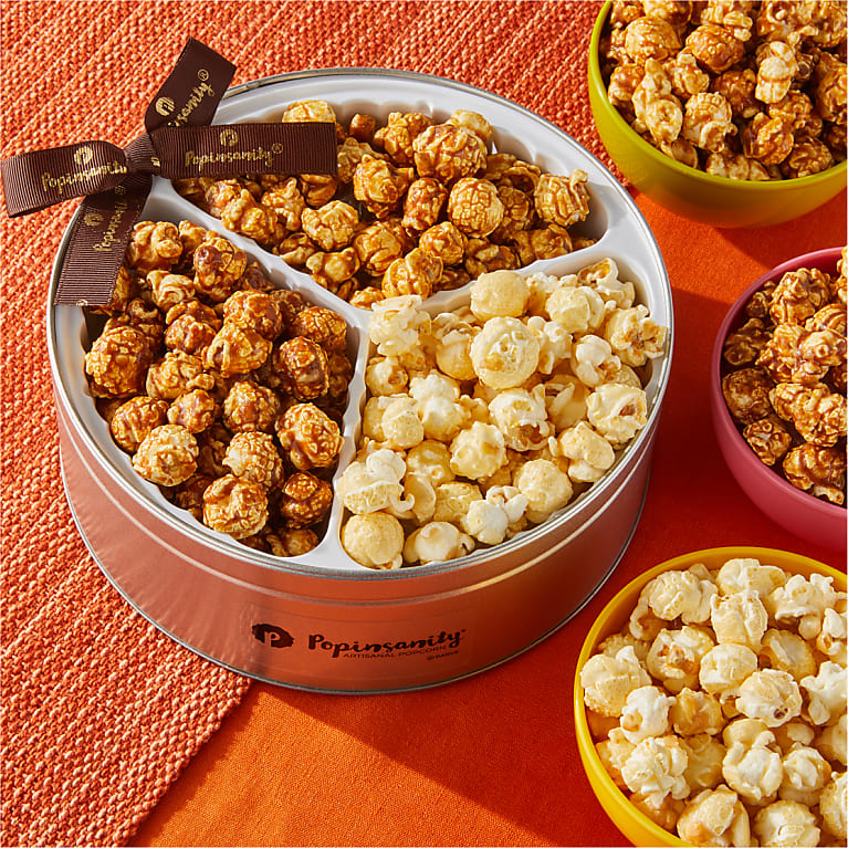 Popinsanity Deluxe Tri-flavored Popcorn Tin