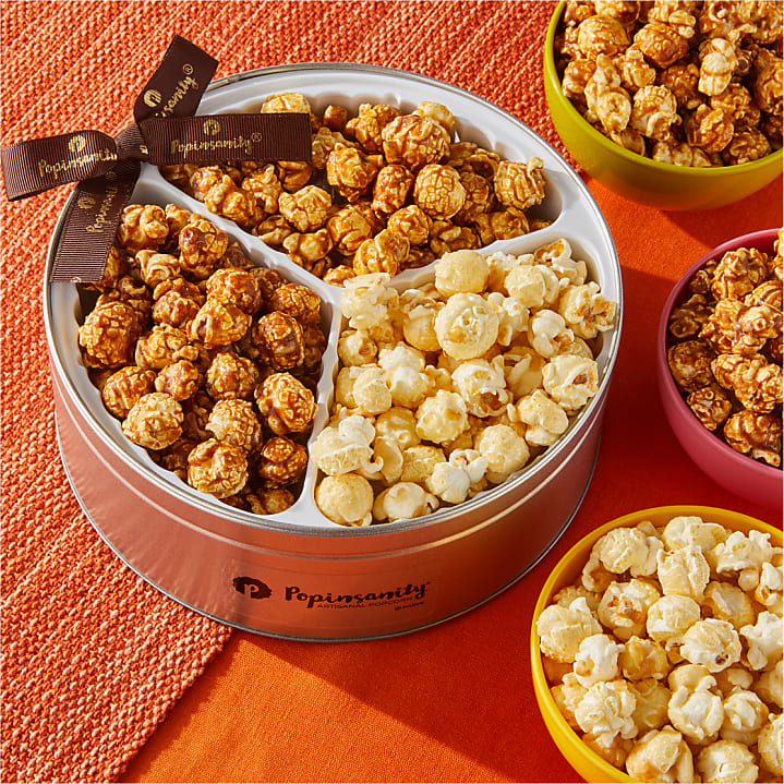 product image for Popinsanity Deluxe Tri-flavored Popcorn Tin