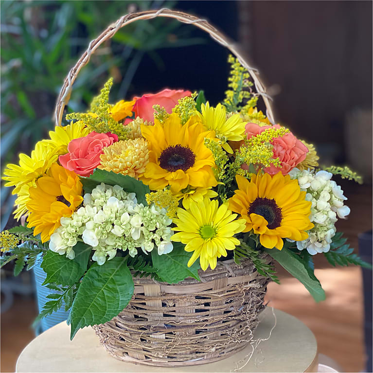 Harvest Sunflower Basket