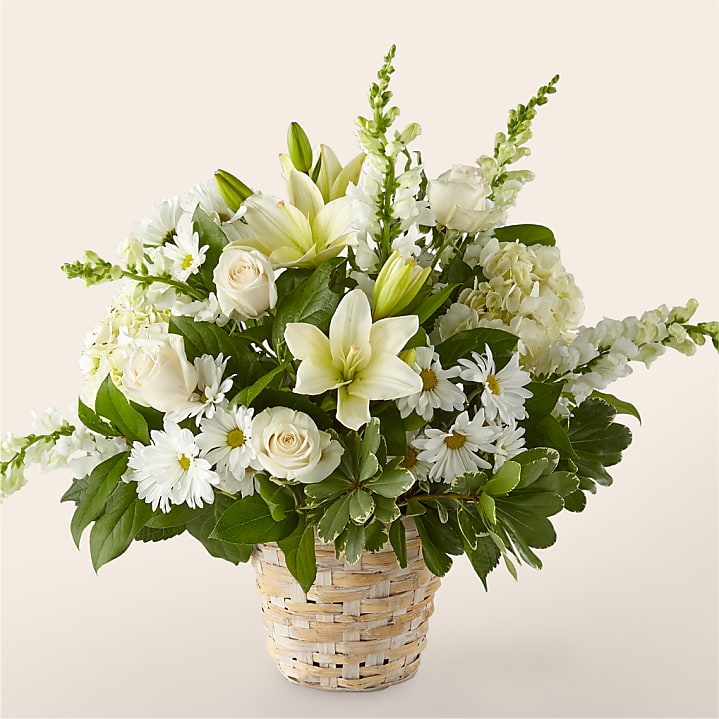 product image for Ivory Elegance Floral Basket