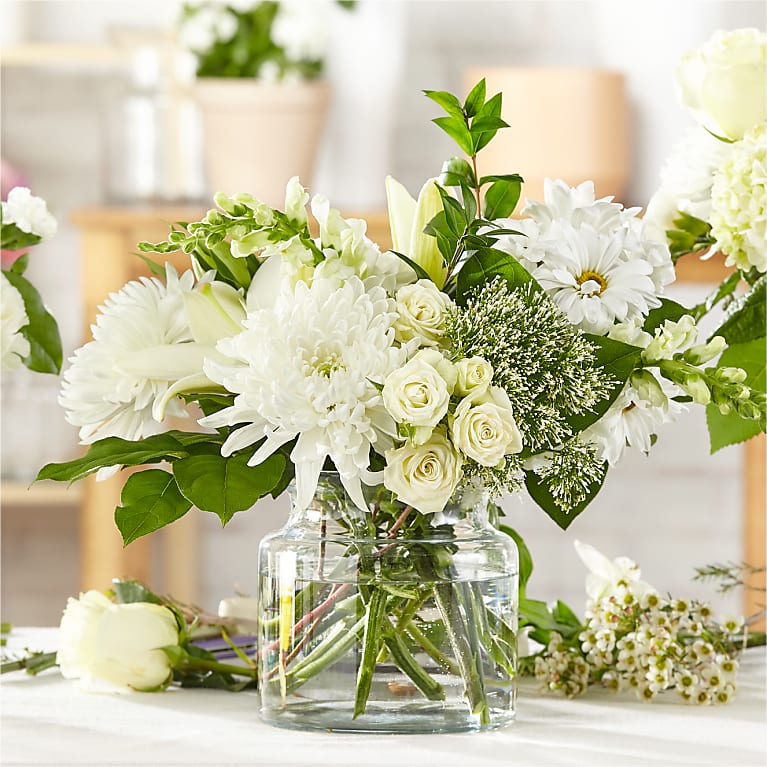 Classic Ivory – A Florist Original - mother's day flowers and chocolates