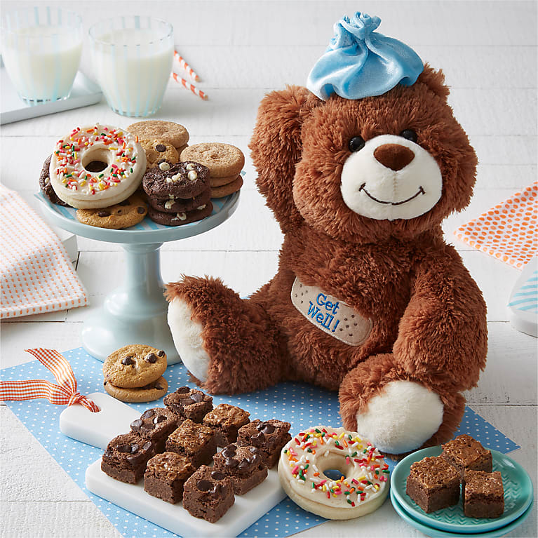 Mrs. Fields® Get Well Bear with Cookies