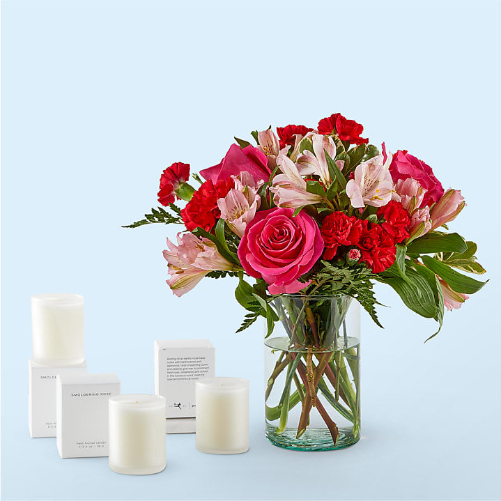 product image for At First Sight Bouquet and Candle Set