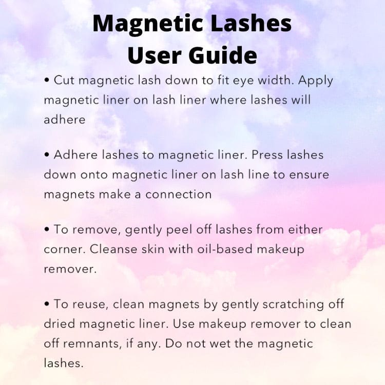 Magnetic lashes user guide 