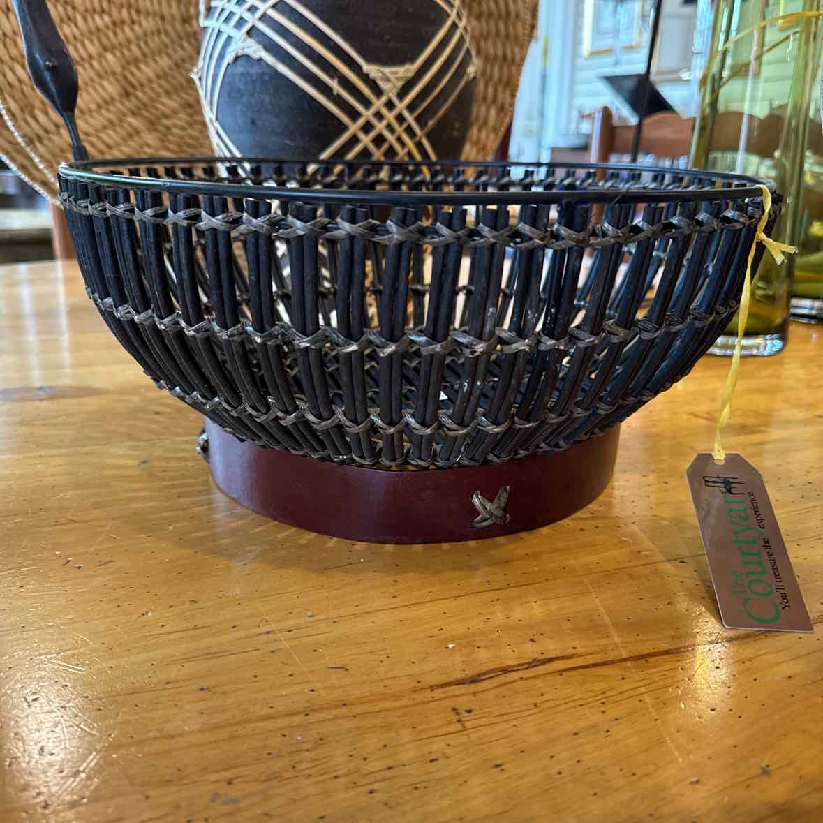 Stylish Black Woven Basket