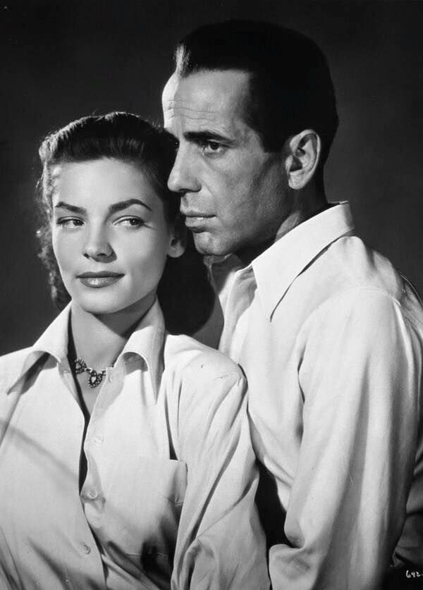 Promotional photo for Key Largo, featuring Lauren Bacall and Humphrey Bogart