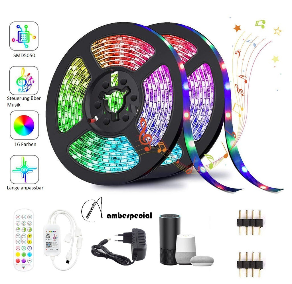 druiven tempel Maak een bed WiFi LED strip 5-20m strip Smart Home APP light bar RGB dimmable Strip –  ambespecial