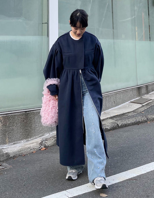 bibiy  OPHELIA COAT - F / NAVYお願いします__