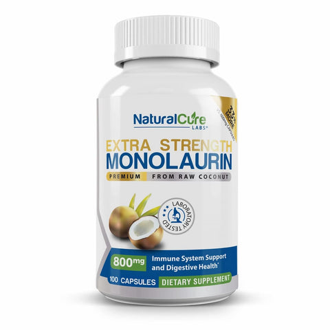 monolaurin extra strength capsules from natural cure labs health benefits of coconut oil may saturated fat intake oil pulling extract oil