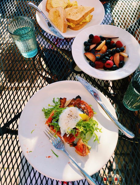 When we aren’t at home, we love to visit our favorite brunch spots! My favorite is any version of avocado toast. 