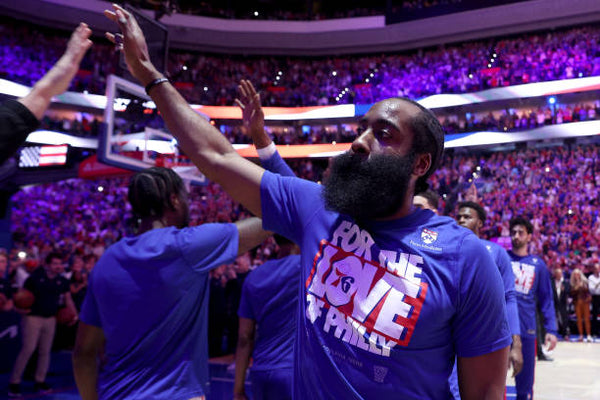 James Harden 76ers High Five