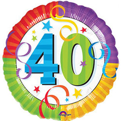 Age 40 Birthday Balloons