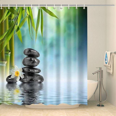 Rideau de douche zen bambous